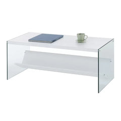 Allegonda Sled Coffee Table with Storage Contemporary Style