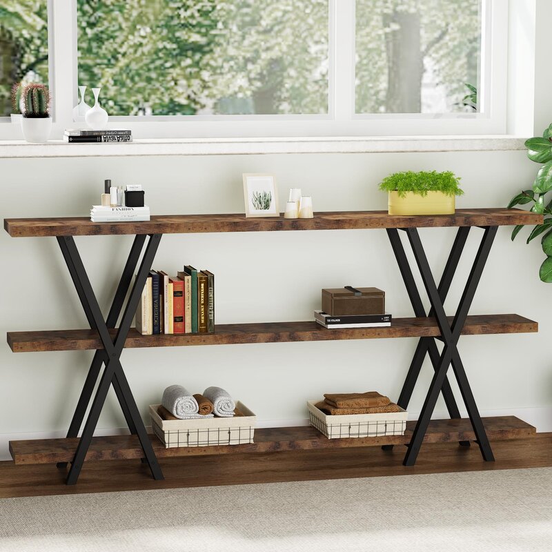70.86'' Console Table Hallway Table, Telephone Table, Decorative Table Suitable for Porch, Living Room, Dining Room