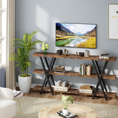 70.86'' Console Table Hallway Table, Telephone Table, Decorative Table Suitable for Porch, Living Room, Dining Room