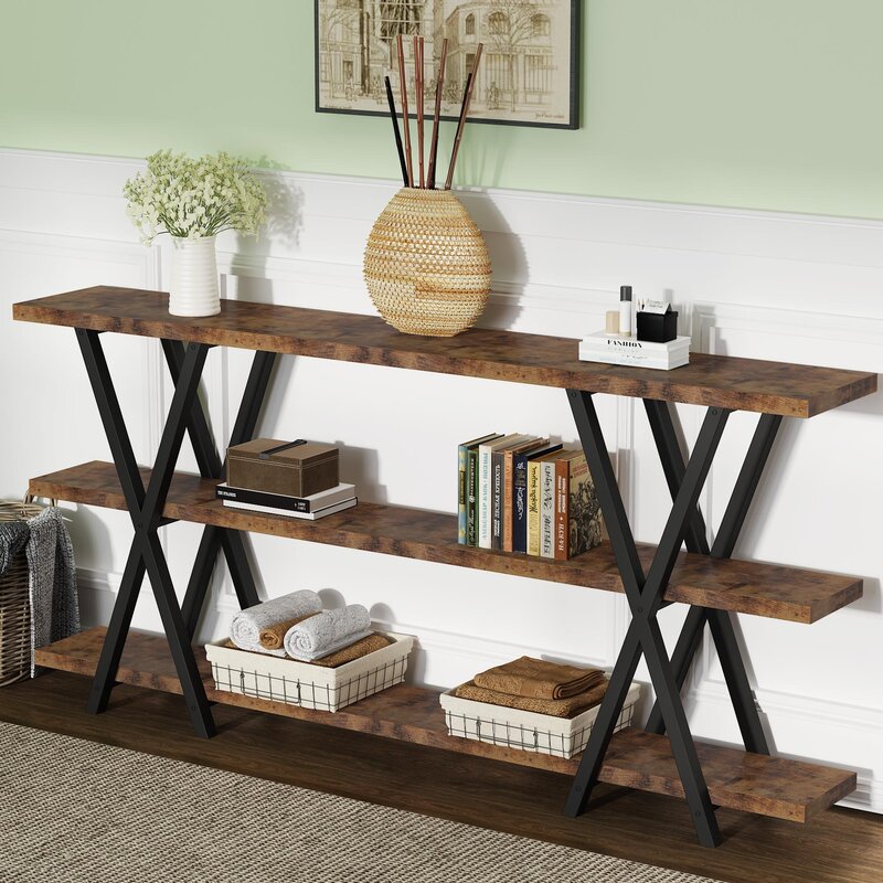 70.86'' Console Table Hallway Table, Telephone Table, Decorative Table Suitable for Porch, Living Room, Dining Room