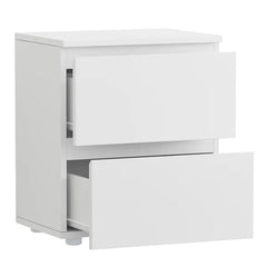 White Allera 18.9'' Tall Nightstand Rustic Style Perfect for Bedside