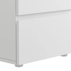 White Allera 18.9'' Tall Nightstand Rustic Style Perfect for Bedside