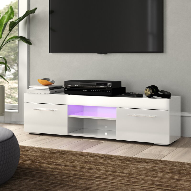 TV Stand for TVs up to 58" Modern Design Bright Neat Clean