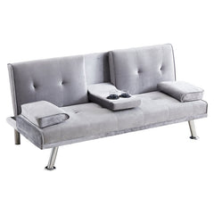 Alleyne Twin 65.3'' Wide Tufted Back Convertible Sofa with Storage