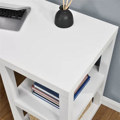 White Allisun Desk More Substantial Yet Elegant Indoor Design