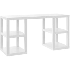 White Allisun Desk More Substantial Yet Elegant Indoor Design