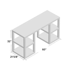 White Allisun Desk More Substantial Yet Elegant Indoor Design