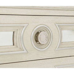 Allure 30'' Tall 3 - Drawer Bachelor's Chest in Manor White/Silver Luster