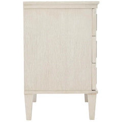 Allure 30'' Tall 3 - Drawer Bachelor's Chest in Manor White/Silver Luster