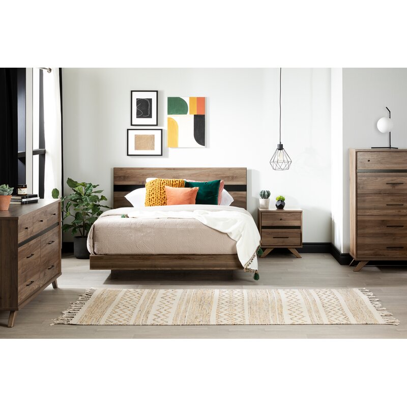Alontay 7 Drawer 65'' W Minimal Two Tone Hue Crafted From Engineered Wood