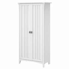 Pure White Alorie 31.50'' Wide 5 Shelf Storage Cabinet Crafted from Engineered Wood
