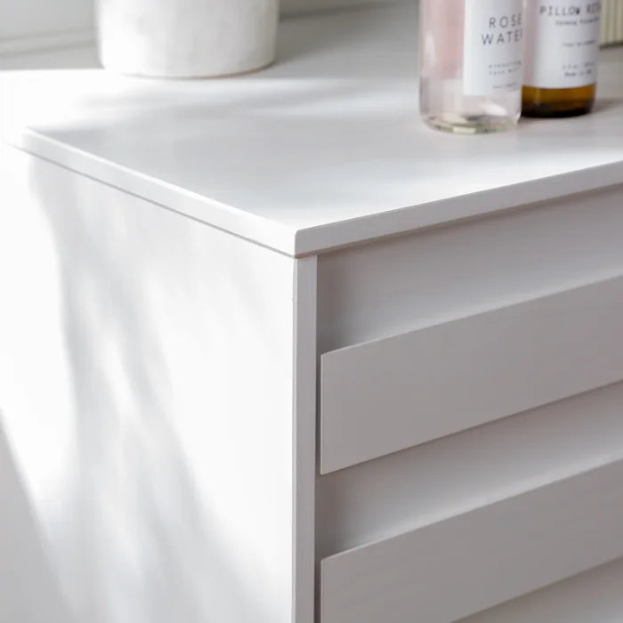 White Alsey 6 Drawer 58'' W Double Dresser Perfect for Storage Space