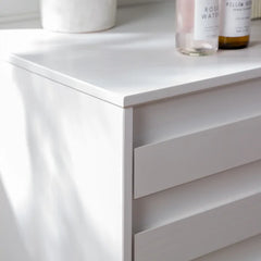 White Alsey 6 Drawer 58'' W Double Dresser Perfect for Storage Space