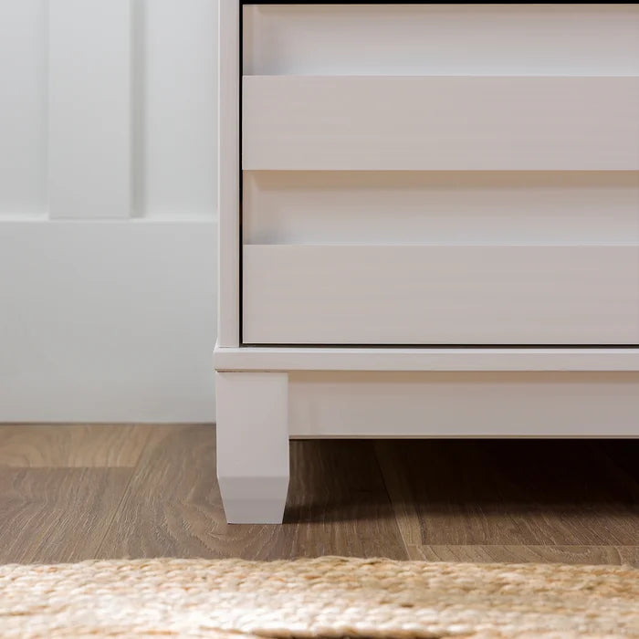 White Alsey 6 Drawer 58'' W Double Dresser Perfect for Storage Space