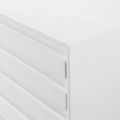 White Alsey 6 Drawer 58'' W Double Dresser Perfect for Storage Space