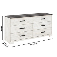 Alshain 6 Drawer 54.5'' W Accentuate Your Existing Decor Design