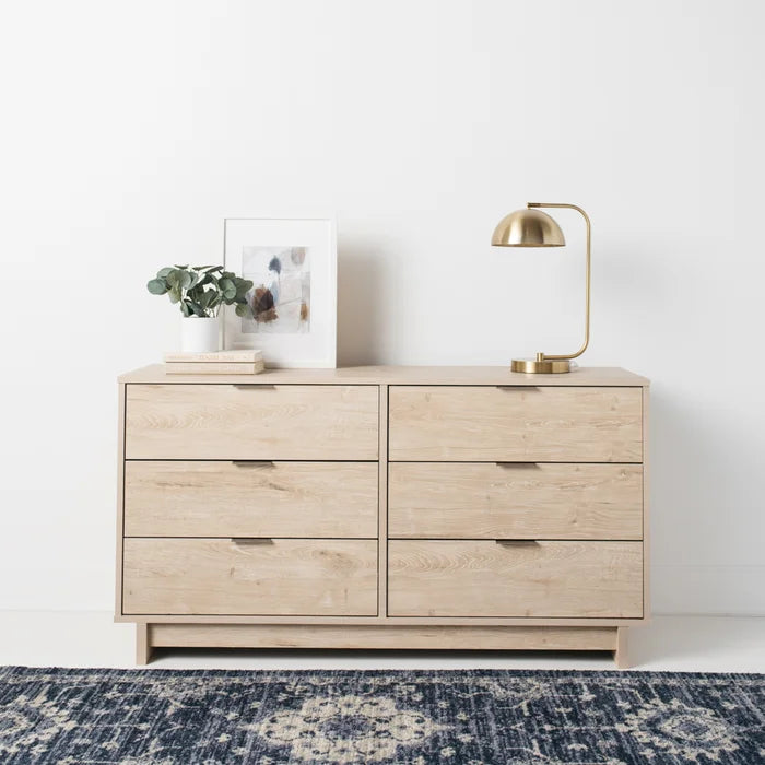 Altie 6 Drawer 52.75'' W Double Dresser Contemporar Style