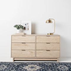Altie 6 Drawer 52.75'' W Double Dresser Contemporar Style