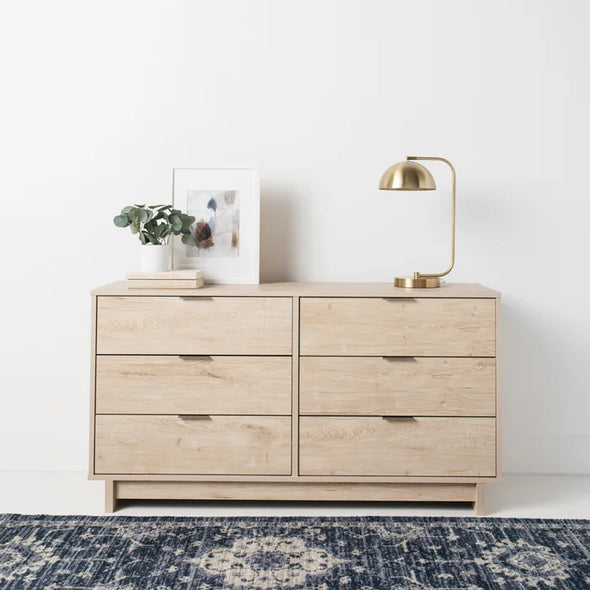 Altie 6 Drawer 52.75'' W Double Dresser Contemporar Style