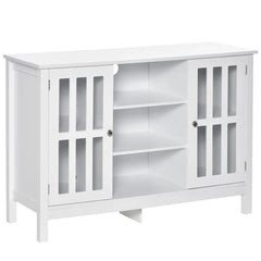 White Alvaro 43'' Wide Server Adjustable Shelves with Cable Management