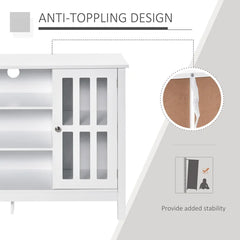 White Alvaro 43'' Wide Server Adjustable Shelves with Cable Management