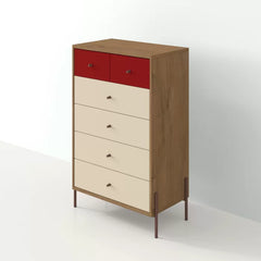 Red Alviso 6 Drawer 30.71'' W Chest A Sleek Minimalist Piece Design