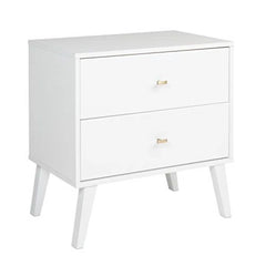 Alyssa 25'' Tall 2 - Drawer Nightstand Modern Design Perfect for Bedside