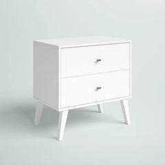 Alyssa 25'' Tall 2 - Drawer Nightstand Modern Design Perfect for Bedside