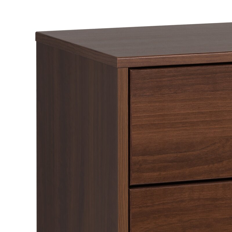 Cherry Alyssa 4 Drawer 37.5'' W Combo Dresser Easy Access to your Clothing