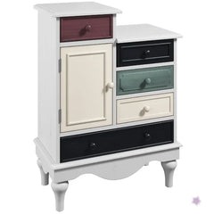White Amanita 30.4'' Tall Solid Wood 1 - Door Accent Cabinet