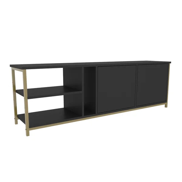 Black/Oak Amareyon TV Stand for TVs up to 70" Contemporary Design