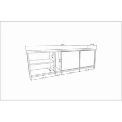 Black/Oak Amareyon TV Stand for TVs up to 70" Contemporary Design