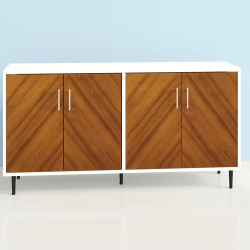 Acorn White Aminatou 58'' Wide Sideboard Mid Century Inspired Space