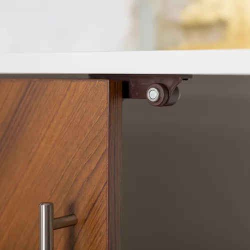 Acorn White Aminatou 58'' Wide Sideboard Mid Century Inspired Space