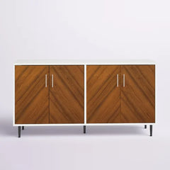 Acorn White Aminatou 58'' Wide Sideboard Mid Century Inspired Space