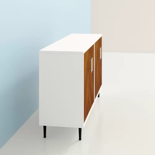 Acorn White Aminatou 58'' Wide Sideboard Mid Century Inspired Space