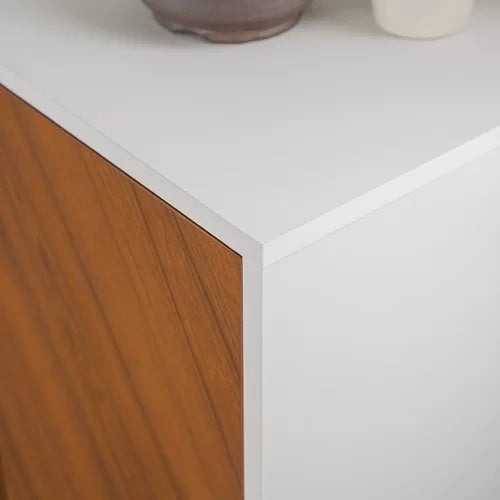Acorn White Aminatou 58'' Wide Sideboard Mid Century Inspired Space