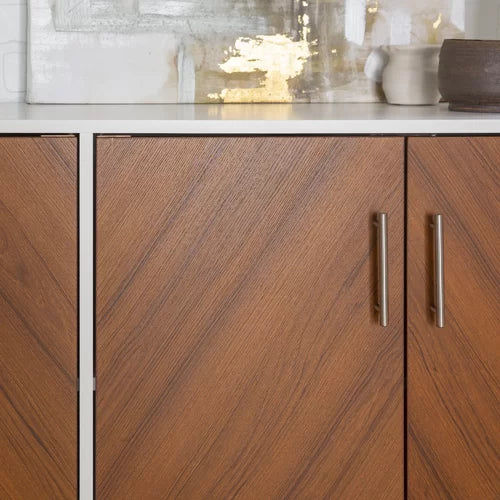 Acorn White Aminatou 58'' Wide Sideboard Mid Century Inspired Space