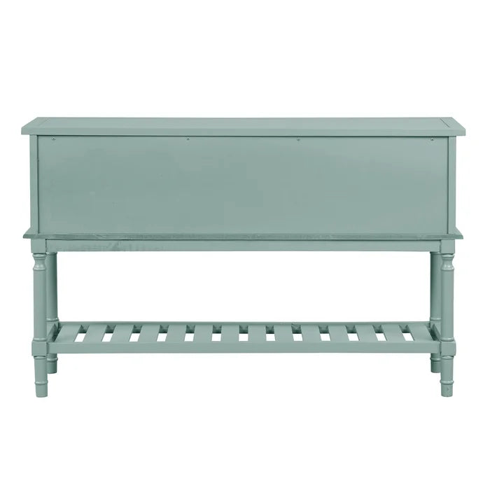 Light Blue Analah 29.53'' Tall Solid Pine Wood Accent Chest
