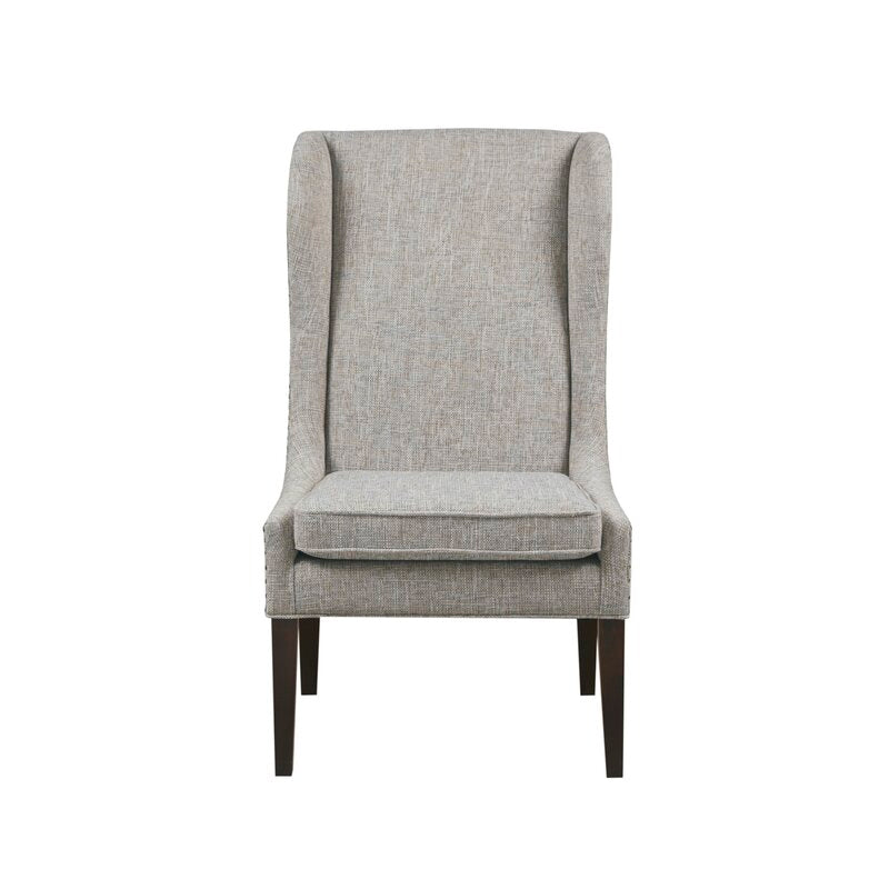 Gray Multi 26.25'' Wide Wingback Chair Ideal Addition to Traditional Homes, Chair Adds Stately Style To Any Living Room or Den