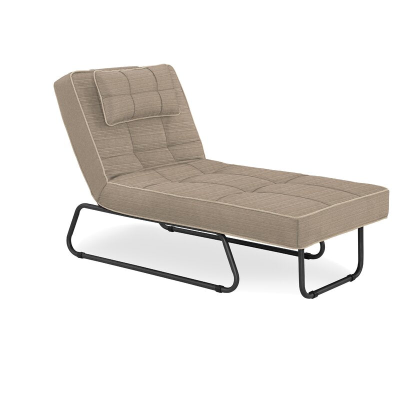 Andrew reclining chaise shop lounge with cushion