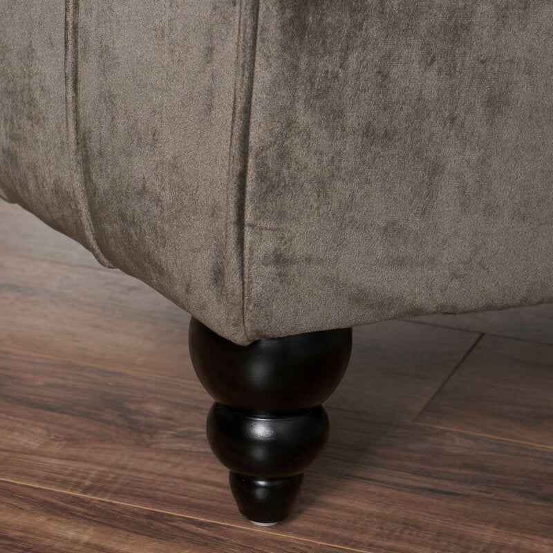 Andrews Tufted Armless Chaise Lounge Extravagant Style