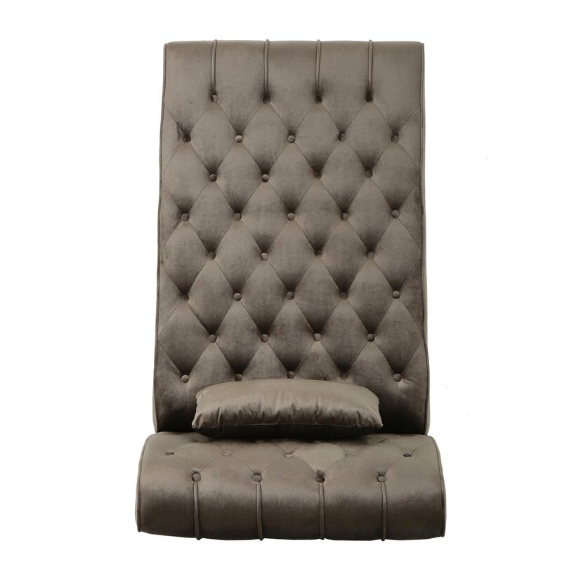 Andrews Tufted Armless Chaise Lounge Extravagant Style