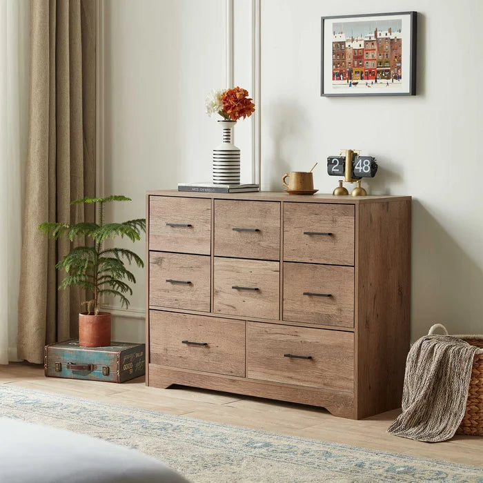 Aneet 8 Drawer 39.4" W Double Dresser 8 Spacious Drawers Perfect Organize