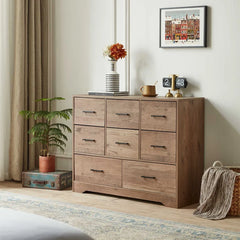 Aneet 8 Drawer 39.4" W Double Dresser 8 Spacious Drawers Perfect Organize