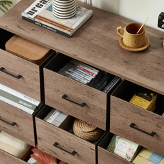 Aneet 8 Drawer 39.4" W Double Dresser 8 Spacious Drawers Perfect Organize