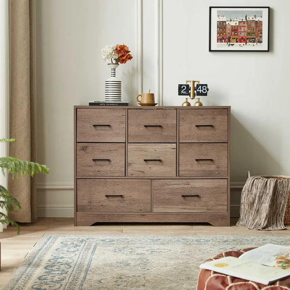 Aneet 8 Drawer 39.4" W Double Dresser 8 Spacious Drawers Perfect Organize