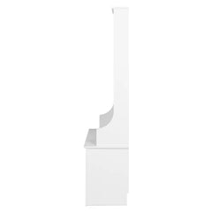 White Angelica 27'' Wide Hall Tree with Bench and Shoe Storage
