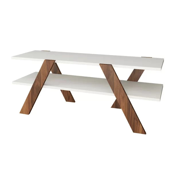 TV Stand for TVs up to 50" with Sound Bar Shelf Open shelving