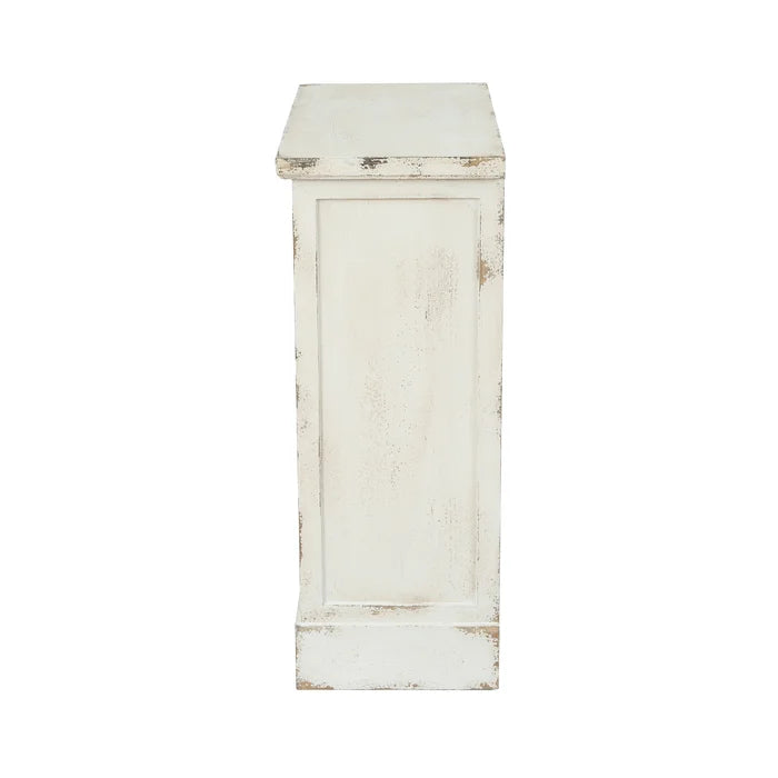 Anjolie 35.25'' Tall 3 - Drawer Mirrored Solid Wood Accent Chest